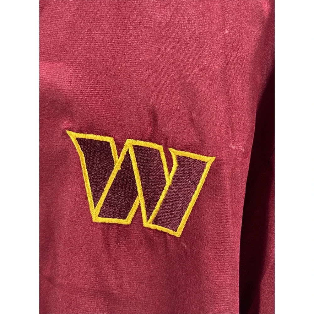Washington Commanders Women's Satin Rhinestone Bomber Jacket NFL Size Medium